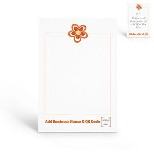 Custom 4” x 6” Thank You Note Cards - Add Your QR Code & Business Name